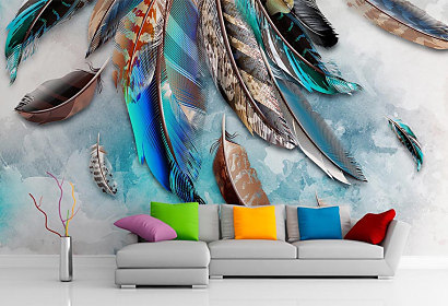 Fototapeta štýl Boho pierka